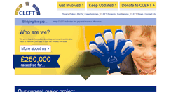 Desktop Screenshot of cleft.org.uk